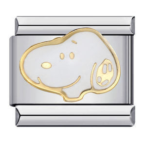 Classic Cartoon Dog DIY Bracelet Stainless Steel Italian Module Bracelet Titanium Steel Welded Drip Oil Strap Chain Classic Cartoon Dog DIY Bracelet Stainless Steel Italian Module Bracelet Titanium Steel Welded Drip Oil Strap Chain