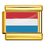 Gold Base World Flag Photo Resin Italian Charm Bracelet DIY Stainless Steel Stretch Watch Band Wristband Gold Base World Flag Photo Resin Italian Charm Bracelet DIY Stainless Steel Stretch Watch Band Wristband