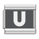 Laser Engraved 26 English Letters Italian Module Bracelet Stainless Steel Bracelet Italian Bracelet Laser Engraved 26 English Letters Italian Module Bracelet Stainless Steel Bracelet Italian Bracelet