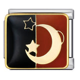 Wholesale of New Square Titanium Steel Bracelet Welding, Gold Plating, Drip Oil Cartoon DIY Italian Module Bracelet From Europe and America Wholesale of New Square Titanium Steel Bracelet Welding, Gold Plating, Drip Oil Cartoon DIY Italian Module Bracelet From Europe and America