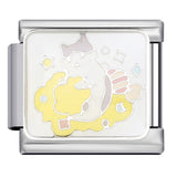 Pet Cat Dog Series Titanium Steel Welding Drip Bracelet Cartoon DIY Italian Module Wholesale Charm Bracelet for Animal Lovers Pet Cat Dog Series Titanium Steel Welding Drip Bracelet Cartoon DIY Italian Module Wholesale Charm Bracelet for Animal Lovers