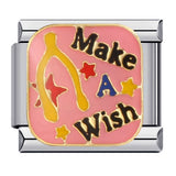 Pink Italian Modular Bracelet Titanium Steel Welding Gold Plated DIY Cartoon Free Connect Bracelet Pink Italian Modular Bracelet Titanium Steel Welding Gold Plated DIY Cartoon Free Connect Bracelet