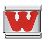 New Titanium Steel Red English Letter DIY Italian Module Bracelet Italian Charm Bracelet New Titanium Steel Red English Letter DIY Italian Module Bracelet Italian Charm Bracelet