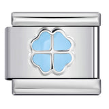 Color Dripping Oil Clover Module Bracelet Stainless Steel Stamping Pattern DIY Elastic Bracelet Accessories Wholesale Color Dripping Oil Clover Module Bracelet Stainless Steel Stamping Pattern DIY Elastic Bracelet Accessories Wholesale