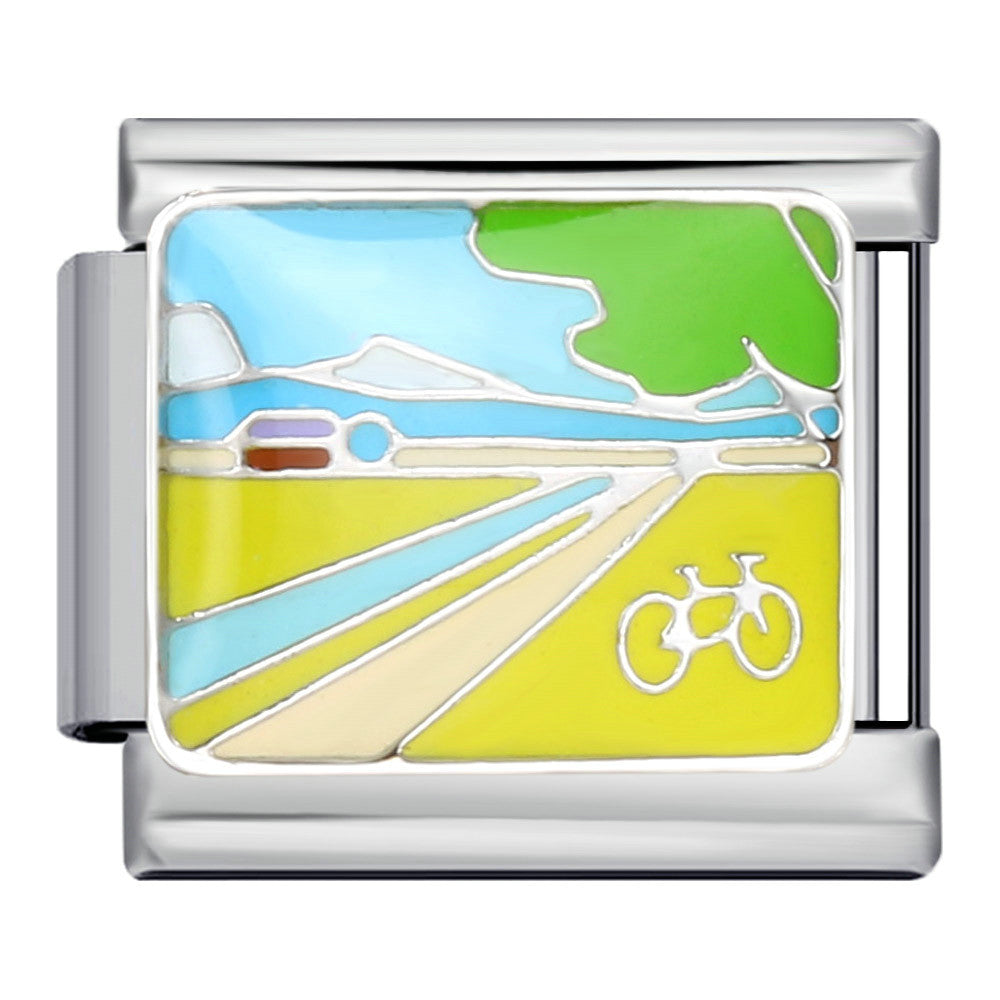 New Leisure Vacation Titanium Steel Welding Drip Oil DIY Italian Module Bracelet Fashion Personality Watch Strap Chain Wholesale New Leisure Vacation Titanium Steel Welding Drip Oil DIY Italian Module Bracelet Fashion Personality Watch Strap Chain Wholesale