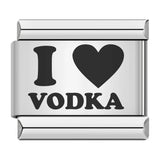 Cross Border Hot Selling Laser Engraving Heart-shaped Series Titanium Steel Handmade DIY Italian Module Bracelet Wholesale Cross Border Hot Selling Laser Engraving Heart-shaped Series Titanium Steel Handmade DIY Italian Module Bracelet Wholesale