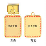 Cross Border Hot Selling Square Pendant Double-sided Laser Engraving Picture Making Engraving DIY Italian Module Bracelet Cross Border Hot Selling Square Pendant Double-sided Laser Engraving Picture Making Engraving DIY Italian Module Bracelet
