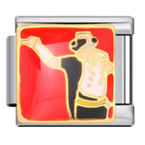 Sports Series DIY Stainless Steel Italian Module Bracelet Welding Pattern Personalized Elastic Splicing Bracelet Sports Series DIY Stainless Steel Italian Module Bracelet Welding Pattern Personalized Elastic Splicing Bracelet