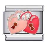 New Titanium Steel Welding Drip Oil Cartoon DIY Italian Module Bracelet Italian Charm Bracelet New Titanium Steel Welding Drip Oil Cartoon DIY Italian Module Bracelet Italian Charm Bracelet