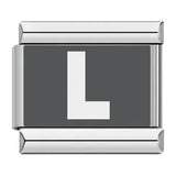 Laser Engraved 26 English Letters Italian Module Bracelet Stainless Steel Bracelet Italian Bracelet Laser Engraved 26 English Letters Italian Module Bracelet Stainless Steel Bracelet Italian Bracelet