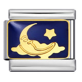 Italian Charm Bracelet Titanium Steel Welded Space Universe Series Italian Module Bracelet Italian Charm Bracelet Titanium Steel Welded Space Universe Series Italian Module Bracelet