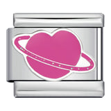 Romantic Pink Italian Modular Bracelet Titanium Steel Welding DIY Charm Bracelet Fairy Gift for Girls Romantic Pink Italian Modular Bracelet Titanium Steel Welding DIY Charm Bracelet Fairy Gift for Girls