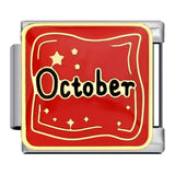 New Month Of The Year Italian Modular Bracelet Titanium Steel Gold Plated Welded Pattern DIY Stretch Splice Watch Band Chain New Month Of The Year Italian Modular Bracelet Titanium Steel Gold Plated Welded Pattern DIY Stretch Splice Watch Band Chain