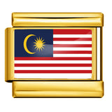 Gold Base World Flag Photo Resin Italian Charm Bracelet DIY Stainless Steel Stretch Watch Band Wristband Gold Base World Flag Photo Resin Italian Charm Bracelet DIY Stainless Steel Stretch Watch Band Wristband