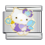 Wholesale DIY Titanium Steel Welded Enamel Drop Charms Italian Link Bracelet Straps with Cute Cartoon Patterns Wholesale DIY Titanium Steel Welded Enamel Drop Charms Italian Link Bracelet Straps with Cute Cartoon Patterns