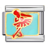 Sports Series DIY Stainless Steel Italian Module Bracelet Welding Pattern Personalized Elastic Splicing Bracelet Sports Series DIY Stainless Steel Italian Module Bracelet Welding Pattern Personalized Elastic Splicing Bracelet