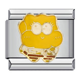 Cute Animal Titanium Steel Gold Plated Italian Charm Bracelet Customizable DIY Jewelry for Women Cute Animal Titanium Steel Gold Plated Italian Charm Bracelet Customizable DIY Jewelry for Women