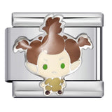 Cute Anime Cartoon Character Italian Module Bracelet Titanium Steel Welding Drip Oil DIY Elastic Splicing Bracelet Cute Anime Cartoon Character Italian Module Bracelet Titanium Steel Welding Drip Oil DIY Elastic Splicing Bracelet