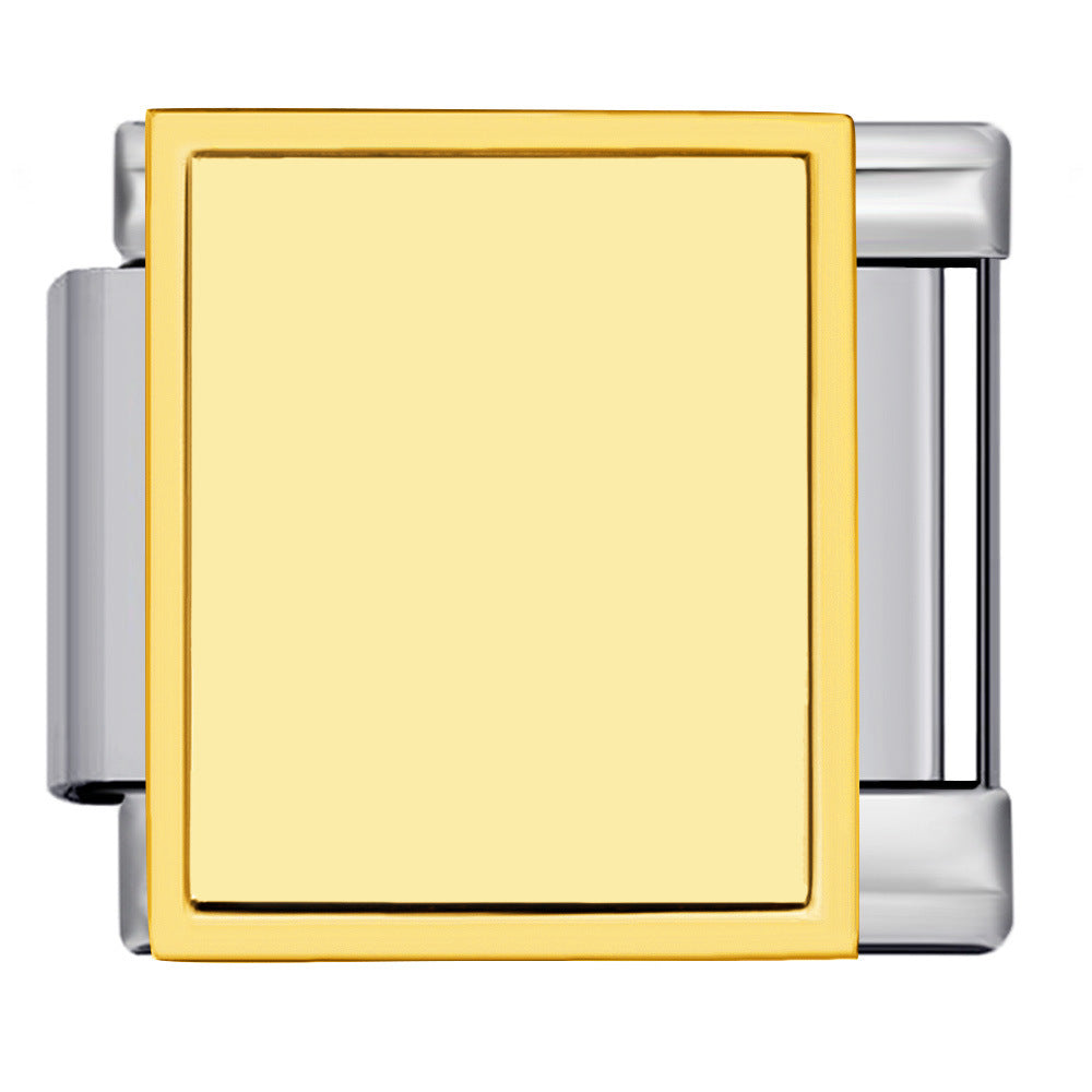 New Photo Empty Base Italian Module Bracelet Round Heart Shaped Titanium Steel DIY Free Splicing Bracelet Accessories New Photo Empty Base Italian Module Bracelet Round Heart Shaped Titanium Steel DIY Free Splicing Bracelet Accessories