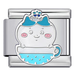 Titanium Steel Welding Drip Oil DIY Italian Module Bracelet Cute Cartoon Pattern Best Friend Girl Birthday Gift Titanium Steel Welding Drip Oil DIY Italian Module Bracelet Cute Cartoon Pattern Best Friend Girl Birthday Gift