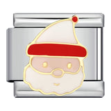 Christmas Series Italian Module Bracelet DIY Stainless Steel Welding Drip Oil Pattern Elastic Splicing Strap Chain Christmas Series Italian Module Bracelet DIY Stainless Steel Welding Drip Oil Pattern Elastic Splicing Strap Chain