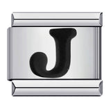 New Titanium Steel Black Alphabet DIY Italian Charm Bracelet Custom Name Link Chain New Titanium Steel Black Alphabet DIY Italian Charm Bracelet Custom Name Link Chain