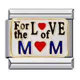 Cross Border Hot Selling Love Series Titanium Steel Welding Drip Oil Wristband Cartoon DIY Italian Module Bracelet Wholesale Cross Border Hot Selling Love Series Titanium Steel Welding Drip Oil Wristband Cartoon DIY Italian Module Bracelet Wholesale