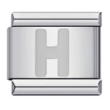 New Titanium Steel Silver Concave Surface 26 English Letters Italian Module Bracelet DIY Strap Chain Accessories Wholesale New Titanium Steel Silver Concave Surface 26 English Letters Italian Module Bracelet DIY Strap Chain Accessories Wholesale