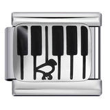 Pink Pattern Italian Module Bracelet Titanium Steel Welding Drip Oil Pattern DIY Bracelet Gift for Girls Pink Pattern Italian Module Bracelet Titanium Steel Welding Drip Oil Pattern DIY Bracelet Gift for Girls