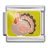 New Thanksgiving Series DIY Bracelet Stainless Steel Italian Module Bracelet Titanium Steel Welded Drip Oil Strap Chain New Thanksgiving Series DIY Bracelet Stainless Steel Italian Module Bracelet Titanium Steel Welded Drip Oil Strap Chain