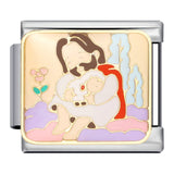 New Arab Culture Italian Module Bracelet Stainless Steel Welding Drip Oil DIY Elastic Bracelet New Arab Culture Italian Module Bracelet Stainless Steel Welding Drip Oil DIY Elastic Bracelet