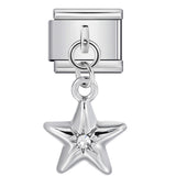 Hot-selling single hook Italian modular bracelet with heart pendant, DIY stretchable titanium steel watchband chain Hot-selling single hook Italian modular bracelet with heart pendant, DIY stretchable titanium steel watchband chain