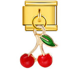 Charm Pendant Hook Style Italian Module Bracelet Titanium Steel Drip Oil Pattern DIY Bracelet Gift for Girls Charm Pendant Hook Style Italian Module Bracelet Titanium Steel Drip Oil Pattern DIY Bracelet Gift for Girls