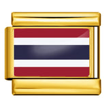 Gold Base World Flag Photo Resin Italian Charm Bracelet DIY Stainless Steel Stretch Watch Band Wristband Gold Base World Flag Photo Resin Italian Charm Bracelet DIY Stainless Steel Stretch Watch Band Wristband