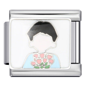 Italian Module Bracelet Fashion Drip Oil Titanium Steel Bracelet DIY Strap Chain Children's Toy Gift Wholesale Italian Module Bracelet Fashion Drip Oil Titanium Steel Bracelet DIY Strap Chain Children's Toy Gift Wholesale