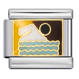 Sports Series DIY Stainless Steel Italian Module Bracelet Welding Pattern Personalized Elastic Splicing Bracelet Sports Series DIY Stainless Steel Italian Module Bracelet Welding Pattern Personalized Elastic Splicing Bracelet