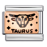 12 Zodiac Sign Italian Modular Bracelet Stainless Steel Gold Plated Enamel DIY Charm Bracelet Jewelry 12 Zodiac Sign Italian Modular Bracelet Stainless Steel Gold Plated Enamel DIY Charm Bracelet Jewelry