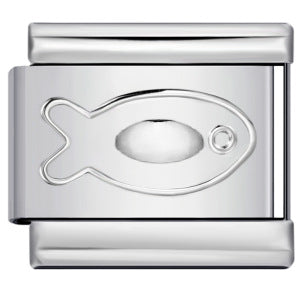 Convex Silver Stamping Pattern Italian Module Bracelet DIY Titanium Steel Bracelet Italian Charms Convex Silver Stamping Pattern Italian Module Bracelet DIY Titanium Steel Bracelet Italian Charms