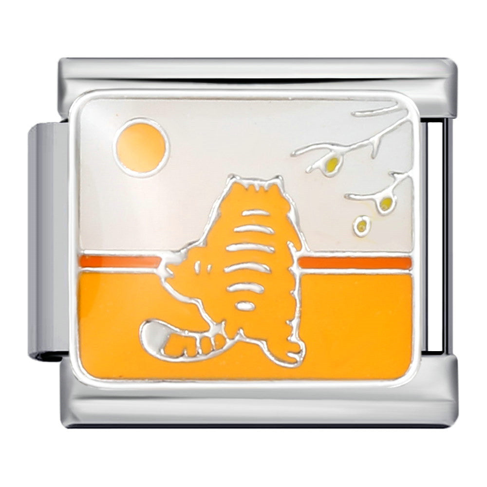 Pet Cat Dog Series Titanium Steel Welding Drip Bracelet Cartoon DIY Italian Module Wholesale Charm Bracelet for Animal Lovers Pet Cat Dog Series Titanium Steel Welding Drip Bracelet Cartoon DIY Italian Module Wholesale Charm Bracelet for Animal Lovers