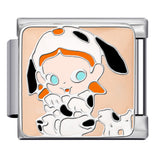 Cartoon Character Italian Module Bracelet Stainless Steel Welding Pattern DIY Elastic Splicing Versatile Bracelet Cartoon Character Italian Module Bracelet Stainless Steel Welding Pattern DIY Elastic Splicing Versatile Bracelet