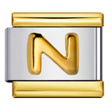 Gold Package Silver Convex Letter Italian Module Bracelet Stainless Steel DIY Elastic Splicing Strap Chain Wholesale Gold Package Silver Convex Letter Italian Module Bracelet Stainless Steel DIY Elastic Splicing Strap Chain Wholesale