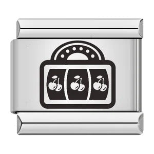 Cross Border Hot Selling Laser Engraving Chess and Card Entertainment Pattern Titanium Steel DIY Italian Module Bracelet Wholesale Cross Border Hot Selling Laser Engraving Chess and Card Entertainment Pattern Titanium Steel DIY Italian Module Bracelet Wholesale