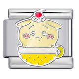 Titanium Steel Welding Drip Oil DIY Italian Module Bracelet Cute Cartoon Pattern Best Friend Girl Birthday Gift Titanium Steel Welding Drip Oil DIY Italian Module Bracelet Cute Cartoon Pattern Best Friend Girl Birthday Gift