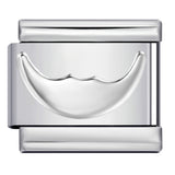 Convex Silver Stamping Pattern Italian Module Bracelet DIY Titanium Steel Bracelet Italian Charms Convex Silver Stamping Pattern Italian Module Bracelet DIY Titanium Steel Bracelet Italian Charms