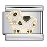 Italian Module Bracelet Stainless Steel Welding Drip Oil Animal Pattern DIY Free Splicing Combination Bracelet Accessories Italian Module Bracelet Stainless Steel Welding Drip Oil Animal Pattern DIY Free Splicing Combination Bracelet Accessories