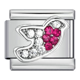 New Diamond Inlaid Titanium Steel Welding Drip Oil DIY Italian Module Bracelet Italian Charm Bracelet New Diamond Inlaid Titanium Steel Welding Drip Oil DIY Italian Module Bracelet Italian Charm Bracelet