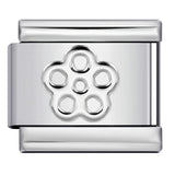 New Petal Stamping Series DIY Italian Module Bracelet Titanium Steel Gold Plated Drip Oil Splicing Strap Chain New Petal Stamping Series DIY Italian Module Bracelet Titanium Steel Gold Plated Drip Oil Splicing Strap Chain