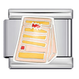 Titanium Steel Gold-plated Drip Welding Pattern DIY Italian Module Bracelet Italian Charm Bracele Titanium Steel Gold-plated Drip Welding Pattern DIY Italian Module Bracelet Italian Charm Bracele