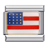 Flag, National Flag, Italian Module, Bracelet, Stainless Steel, Gold-plated, Oil Dripping, Welding Pattern, DIY Bracelet Wholesale Flag, National Flag, Italian Module, Bracelet, Stainless Steel, Gold-plated, Oil Dripping, Welding Pattern, DIY Bracelet Wholesale