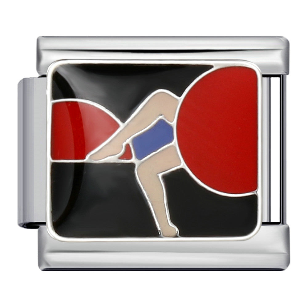 Fresh Illustration Series Italian Module Bracelet Titanium Steel Gold Plated Drip Oil DIY Welding Pattern Strap Chain Fresh Illustration Series Italian Module Bracelet Titanium Steel Gold Plated Drip Oil DIY Welding Pattern Strap Chain